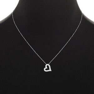 Primrose Sterling Silver CZ Heart Pendant Necklace NEW